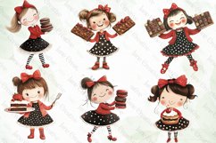 Chocolate Lover Girl Clipart Sublimation Product Image 2