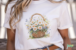 Daisy Flower Girl Watercolor Product Image 2