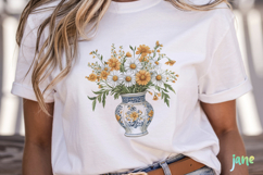 Daisy Flower Girl Watercolor Product Image 2