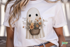 Vintage Fall Ghost Sublimation Product Image 2