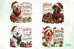 Christmas Dogs PNG Clipart Product Image 1