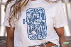 Retro Sardines SVG PNG Sublimation Product Image 2
