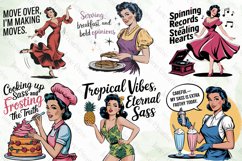 Sarcastic Housewife Sublimation Clipart Product Image 2