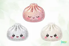 Glitter Dumpling Clipart Product Image 1