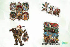 Christmas Hunting PNG Clipart Product Image 1