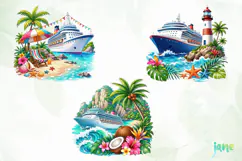 Cruise Ship Clipart Product Image 1