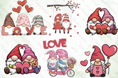 Valentines Gnome Sublimation Clipart Product Image 2