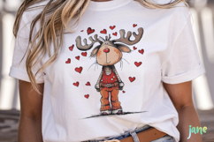 Quirky Funny Christmas Reindeer Clipart Product Image 2