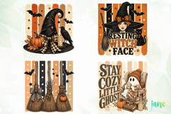 Striped Halloween PNG Clipart Product Image 1