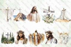 Jesus Watercolor Clipart Bundle Product Image 2