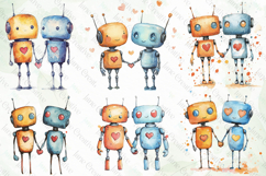 Robo Love Clipart Sublimation Product Image 2