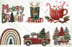 Glitter Christmas Sublimation Clipart Product Image 2