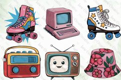 Retro Groovy Clipart Sublimation Product Image 2