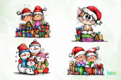 Christmas Characters Clipart Product Image 1