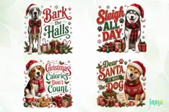 Christmas Dogs PNG Clipart Product Image 1