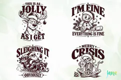Funny Christmas Humor Clipart Product Image 1