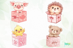 Valentine Animals In Boxes Product Image 1