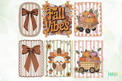 Preppy Coquette Fall Sublimation Clipart Product Image 3
