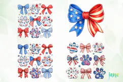 Coquette 4th of July Png Clipart Product Image 1