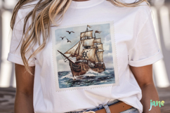 Nautical Vintage Stamp Sublimation Product Image 2