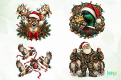 Christmas Hunting PNG Clipart Product Image 1