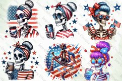 Funny Skeleton 4th of July Sublimation Product Image 2