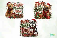 Christmas Dogs PNG Clipart Product Image 1