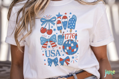 Coquette Bow 4th Of July Svg Product Image 2