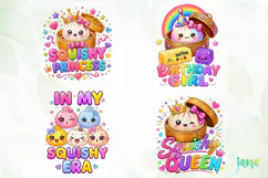 Just A Girl Who Loves Squishies Clipart Product Image 1