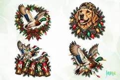 Christmas Hunting PNG Clipart Product Image 1