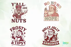 Funny Christmas Humor Clipart Product Image 1