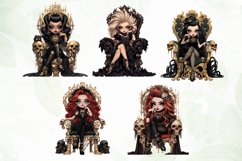 Halloween Goth Queen Sublimation Clipart Product Image 4