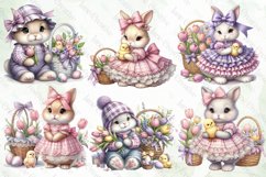 Easter Bunny Clipart Sublimation Product Image 2