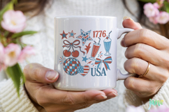 Coquette Bow 4th Of July Svg Product Image 3