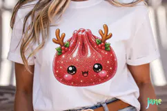 Glitter Christmas Dumpling Clipart Product Image 2