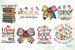 Teacher Embroidery Bundle Sublimation Product Image 3
