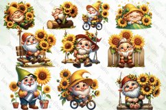 Gnome With Sunflowers Sublimation Product Image 3
