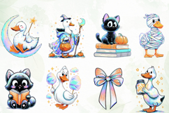 Pastel Witchy Goose Clipart Sublimation Product Image 5