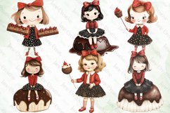 Chocolate Lover Girl Clipart Sublimation Product Image 3