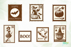 Halloween Postage Stamp SVG Product Image 6