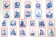 Retro Spooky Halloween Stamp Sublimation Product Image 5