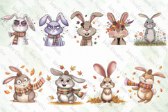 Quirky Bunny Clipart Sublimation Product Image 2