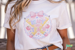 Pastel Teacher Pencil Bow Back To School Product Image 5