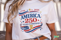 Retro 250th Anniversary USA Png Clipart Product Image 5