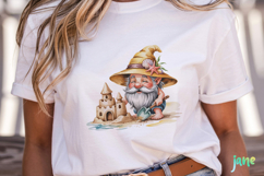 Watercolor Beach Gnome Clipart Product Image 2