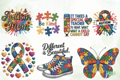 Autism Awareness Bundle PNG Product Image 4