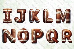 American Football Doodle Letters Clipart Product Image 3