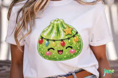 Glitter Christmas Dumpling Clipart Product Image 2