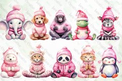 Pink Animals Meditating Sublimation Product Image 3
