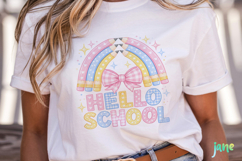 Pastel Teacher Pencil Bow Back To School Product Image 4
